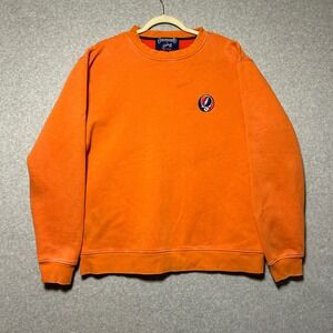 Grateful Dead x Section 119  Sweatshirt L Orange Stealie Logo Jam Band Merch